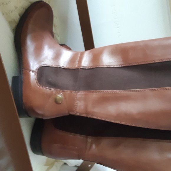 Franco Sarto L Tahini Leather Riding Boots - Picture 8 of 9